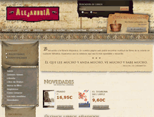 Tablet Screenshot of libreriaalejandria.com